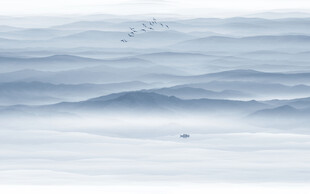 水墨山