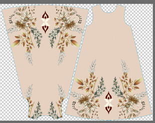 花卉图案服饰设计稿