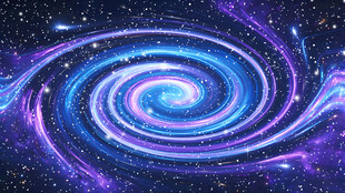 蓝紫色星空漩涡