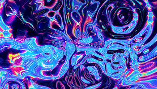 梦幻炫彩抽象图案