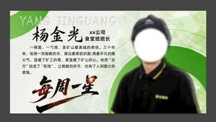 人物介绍海报