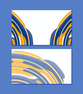 抽象几何波浪图案设计