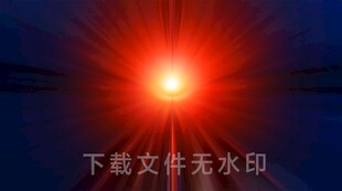 红蓝炫目光芒放射背景