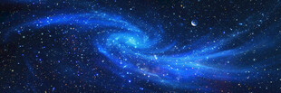 巨幅漩涡宇宙星空背景画