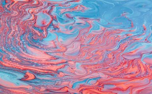 梦幻红蓝流体艺术纹理