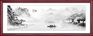 水墨画山水