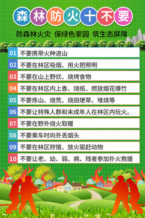森林防灭火十不要
