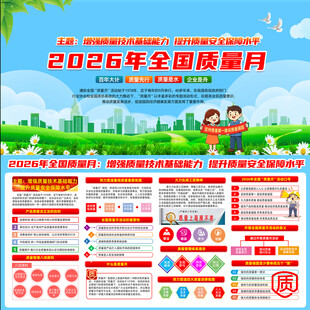 开展2026年全国质量月活动宣