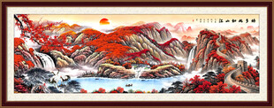 聚宝盆山水画