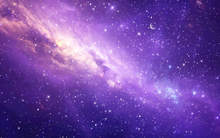 紫色宇宙星空背景图