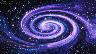 梦幻紫色星空旋涡吊顶