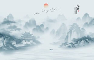 禅意山水画