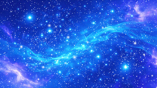 梦幻蓝色星空宇宙背景