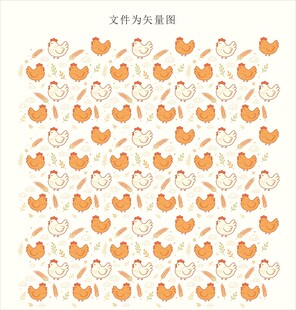 母鸡稻穗