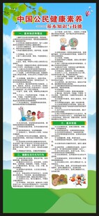 中国公民健康素养展架