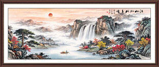 迎客松山水装饰画