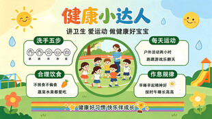 健康小达人养成指南 幼儿园