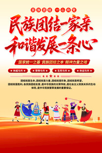 民族大团结海报