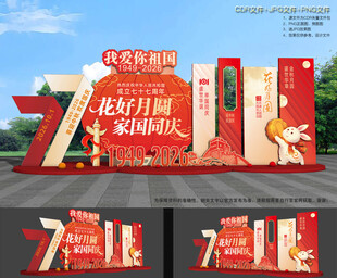 喜迎中秋欢度国庆美陈