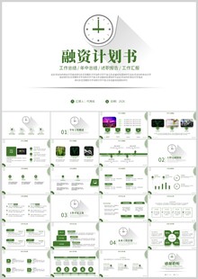 融资计划书模板展示