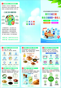 三减三健宣传折页