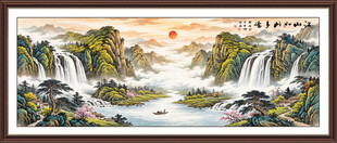 巨幅山水画