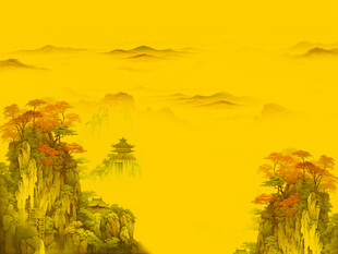 山水壁画