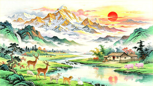 日照金山