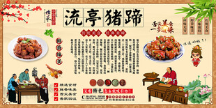 流亭猪蹄背景墙