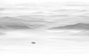 山水水墨画