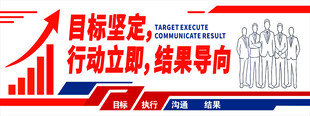 企业励志文化墙展示
