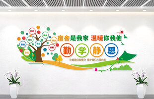 宿舍文明标语文化墙