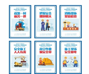 建筑工地安全海报
