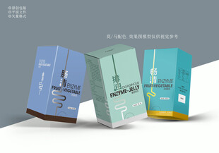 马卡龙配色包装盒设计