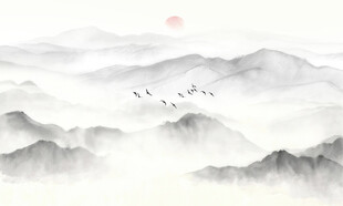 中国风山水画