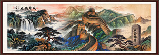 五岳之尊泰山长城图