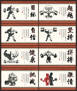 健身展板