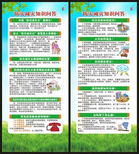 防灾减灾展架