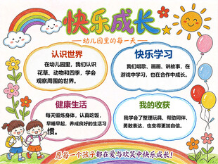 快乐成长 卡通海报 成长 故事