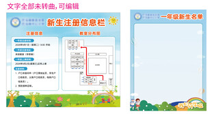 新生注册信息栏