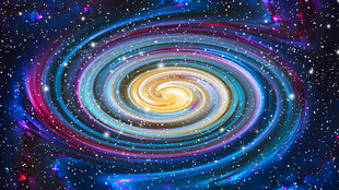 彩色宇宙旋涡太空星空吊顶