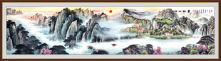 巨幅国画山水画