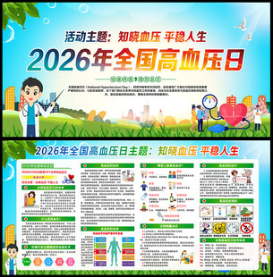 2026全国高血压日宣传栏