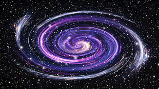 紫色宇宙星空旋涡高清图