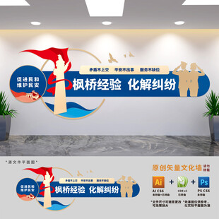 枫桥经验化解纠纷文化墙