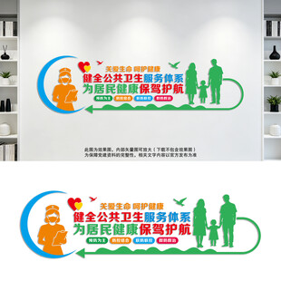 健全公共卫生服务体系医疗文化墙