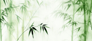 新中式水墨竹子背景