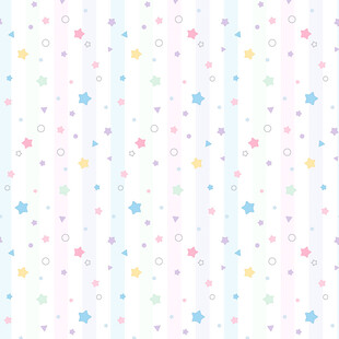 星星竖条卡通
