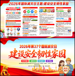 2026国际减灾日海报