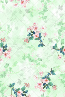 清新水彩花卉底纹